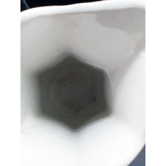 House of Webster Vintage Floral Pitcher 16oz Porcelain Gold Trim Victorian Style - Picture 10 of 15